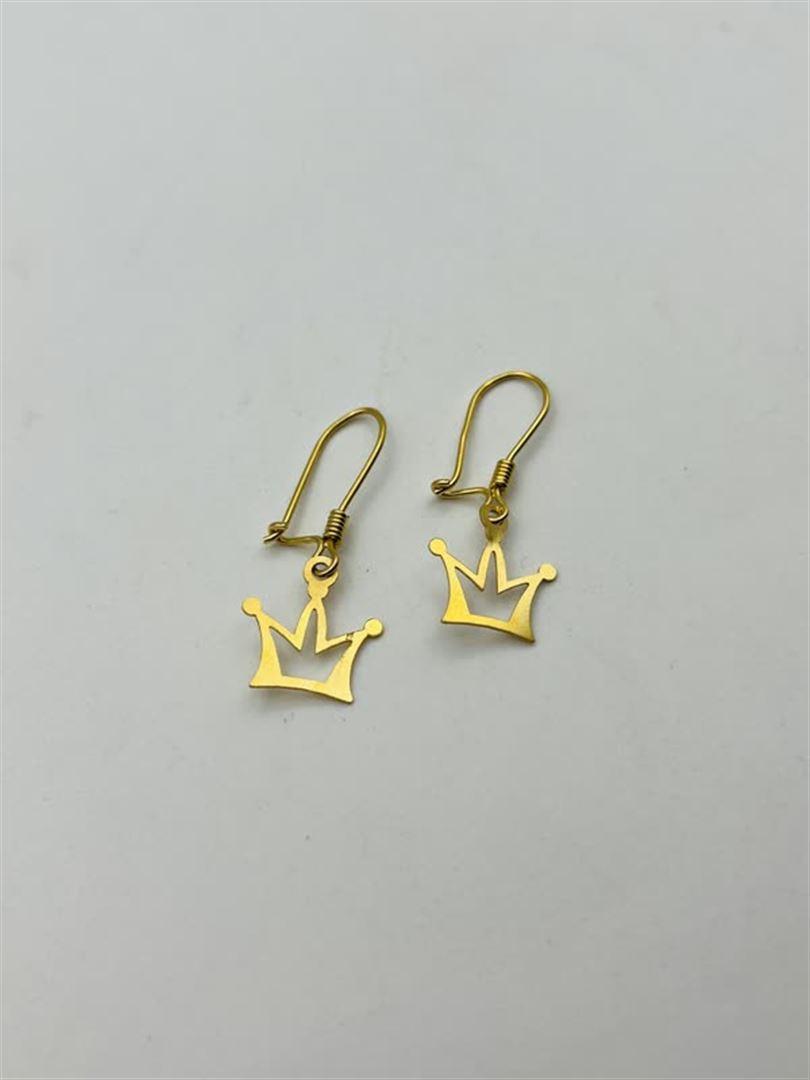 گوشواره طلا 18عیار تاج