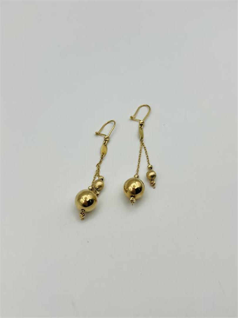 گوشواره طلا 18عیار گوی