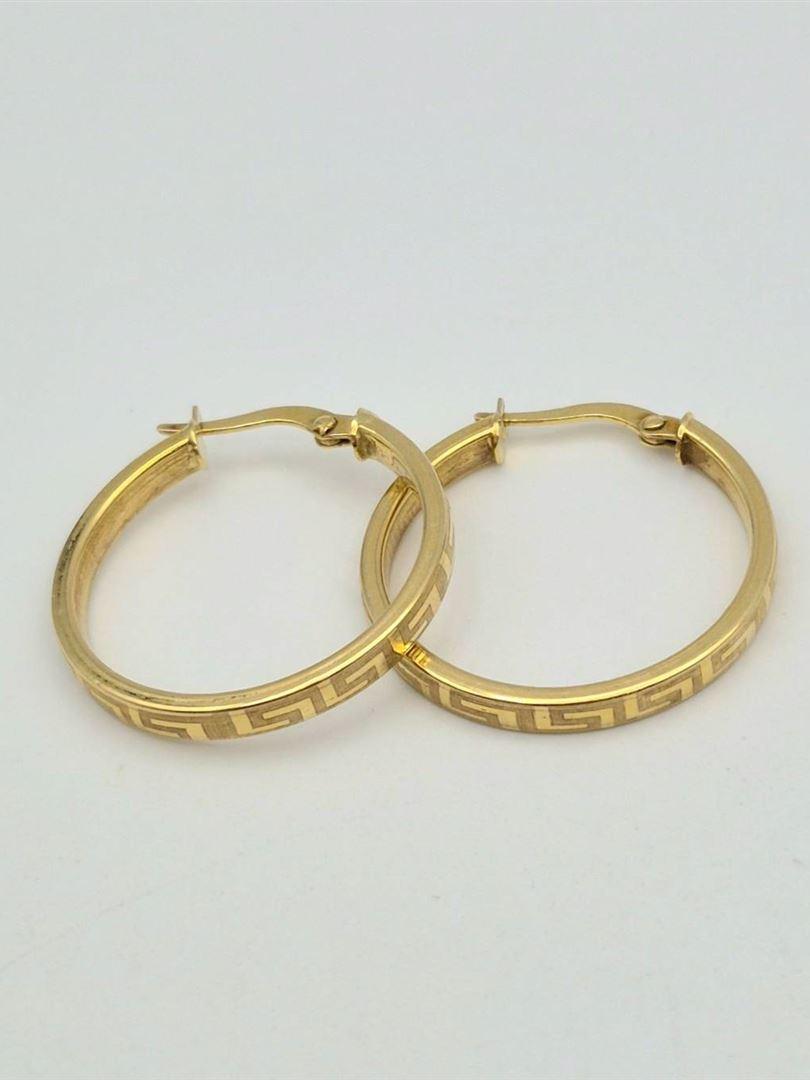 گوشواره طلای 18 عیار حلقه ای