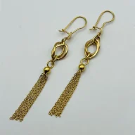 گوشواره طلا 18عیار آویز - 1133