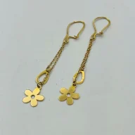 گوشواره آویز گل - 1130