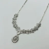 گردنبند تراش سفید - 949
