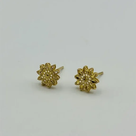 گوشواره میخی گل - 1276