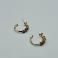 گوشواره طلا 18عیار رزگلد رونین - 389