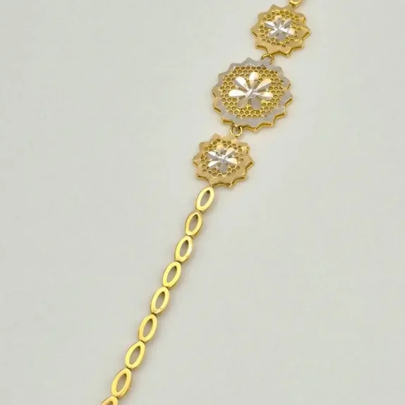 دستبند تراش گل - 1697