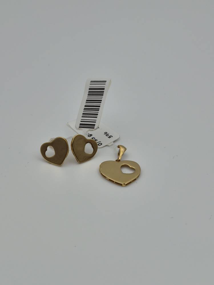 گوشواره طرح قلب – 15014 – 15015
