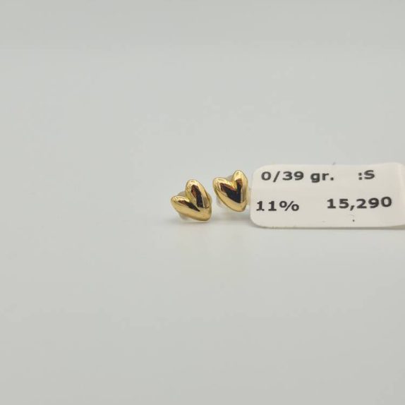 گوشواره میخی مینیمال برگ - 15290