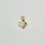 پلاک میناکاری فانتزی قلب - 2734