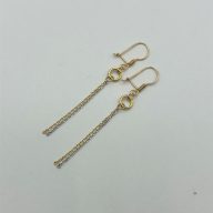 گوشواره هرمس دو رنگ - 1081