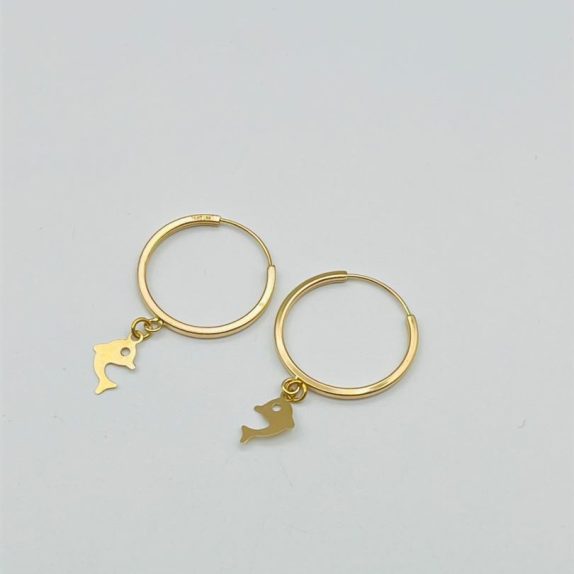 گوشواره آویز دلفین - 967