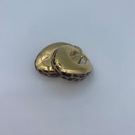 گوشواره بیضی پلنگی طلای 18 عیار - 126091