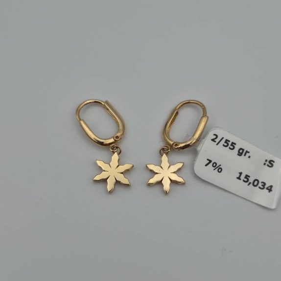 گوشواره طرح گل - 15034