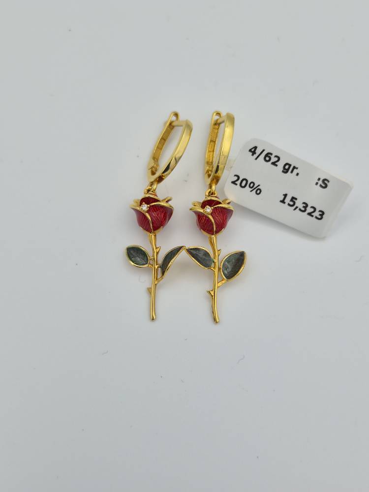 گوشواره گل رز – 15323