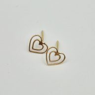 گوشواره مینیمال قلب - 2613