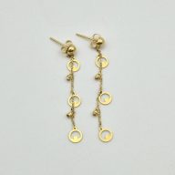 گوشواره میخی آویز دار - 2757