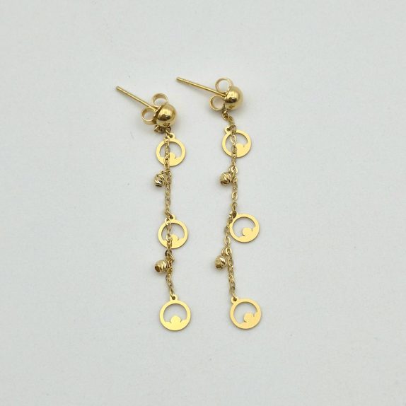 گوشواره میخی آویز دار - 2755