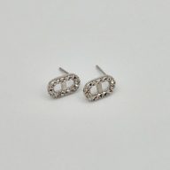 گوشواره میخی تراش سفید - 2778