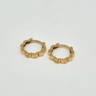 گوشواره حلقه ای طرح گل - 2807