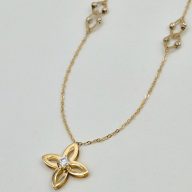 گردنبند نگین دار گل - 2875