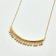 گردنبند طرح لبخند آویز گوی - 3010