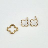 ست گوشواره و پلاک طرح گل - 3152 - 3151