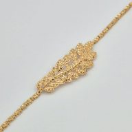 دستبند تراشه طرح برگ - 3299