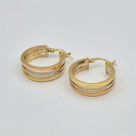 گوشواره احلقه ای سه رنگ - 3314 - 3316