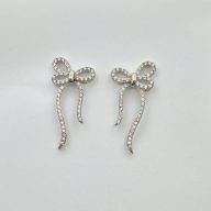 گوشواره پاپیون نگین دار - 3324