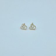 گوشواره میخی طرح قلب - 3370