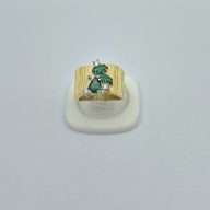 انگشتر نگین سبز - 3389