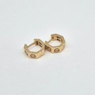 گوشواره حلقه ای کارتیر لاو رز گلد - 3394