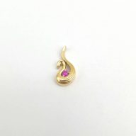 پلاک قو نگین دار - 3395