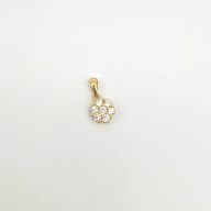 پلاک گل نگین دار - 3396 - 3397