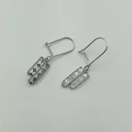 گوشواره تراش سفید - 957
