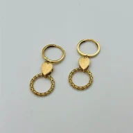 گوشواره حلقه ای قلب - 1041