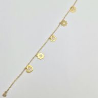 دستبند آویز دار قلب - 3892