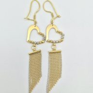 گوشواره قلب آویز دار - 3961