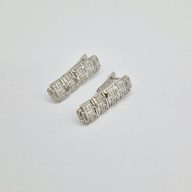 گوشواره سفید تراش - 3968