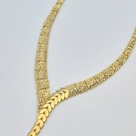 گردنبند تراش زرد - 4090