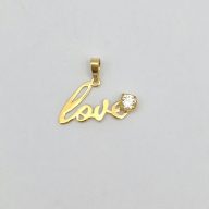 پلاک love نگین دار - 4820