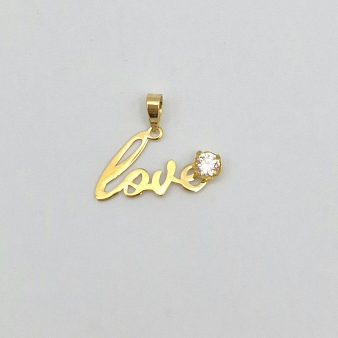پلاک love نگین دار - 4820