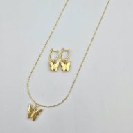 ست گردنبند و گوشواره پروانه - 4839 - 4840
