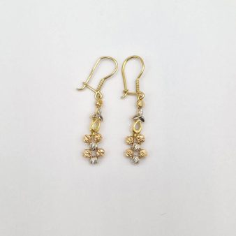 گوشواره البرنادو رزگلد و سفید - 4757
