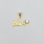 پلاک love نگین دار - 4820