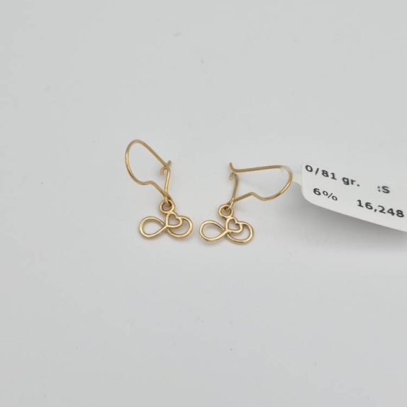 گوشواره قلب بی نهایت - 16248