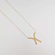 گردنبند تراش زرد - 16329