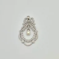 ست پلاک و گوشواره طرح جواهر - 3312 - 5610