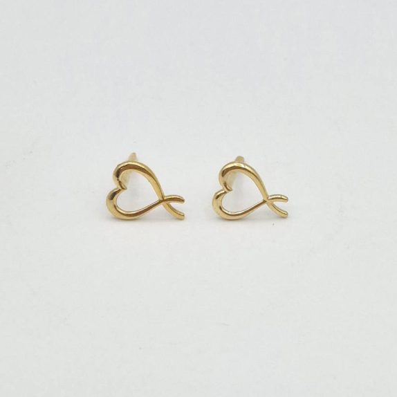 گوشواره میخی قلب - 5497