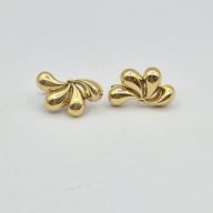 گوشواره پفکی طلایی - 5537 - 5540