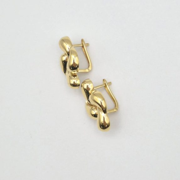 گوشواره پفکی طلایی - 5546 5547
